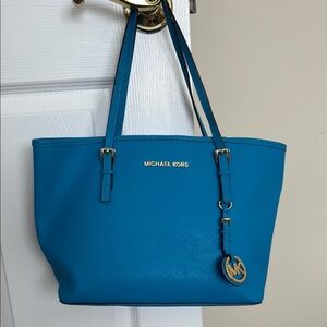 Michael Kors Blue Tote Bag